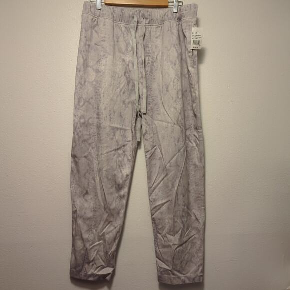 NWT Cloth & Stone Snake Print Straight Leg Drawstring Tapered Pants size large - Picture 1 of 5